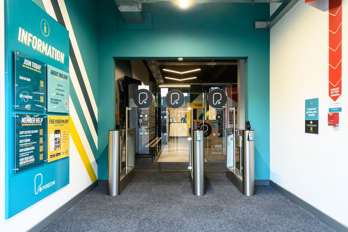PureGym Sale entry speedgates