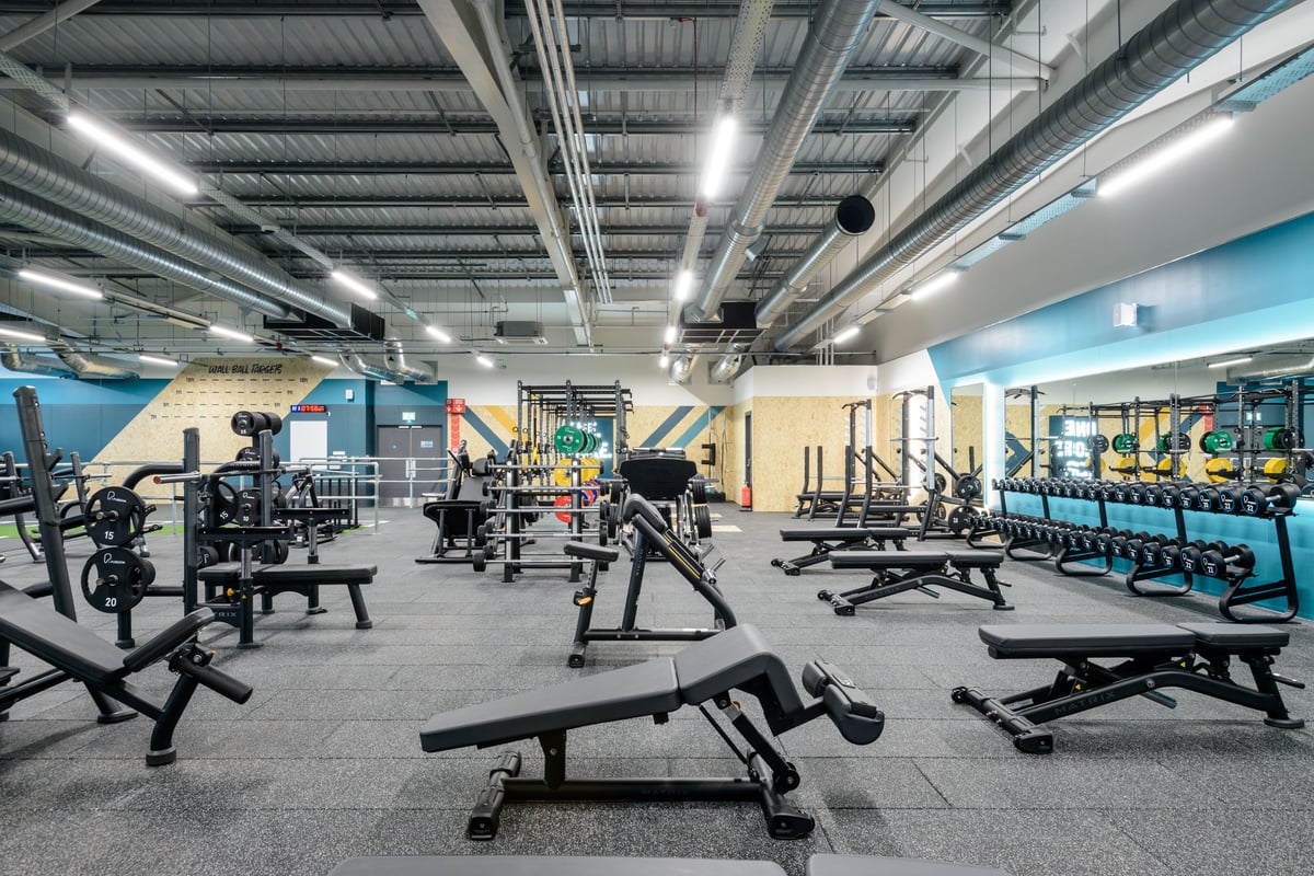 PureGym Prescot free weights area