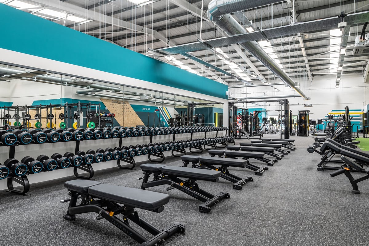 PureGym Wakefield free weights area