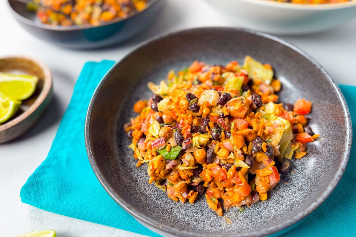 Chickpea und Corn Burrito Bowl Rezept