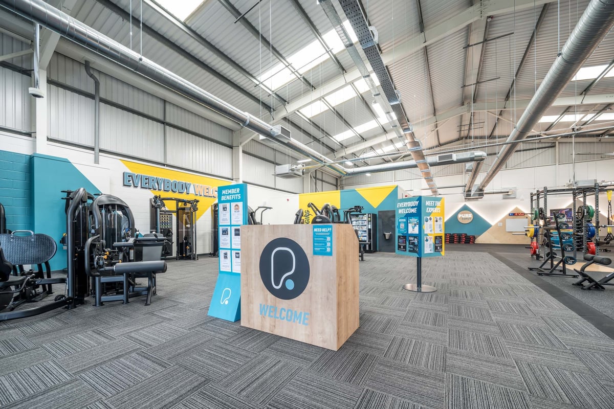 PureGym Glastonbury hub area