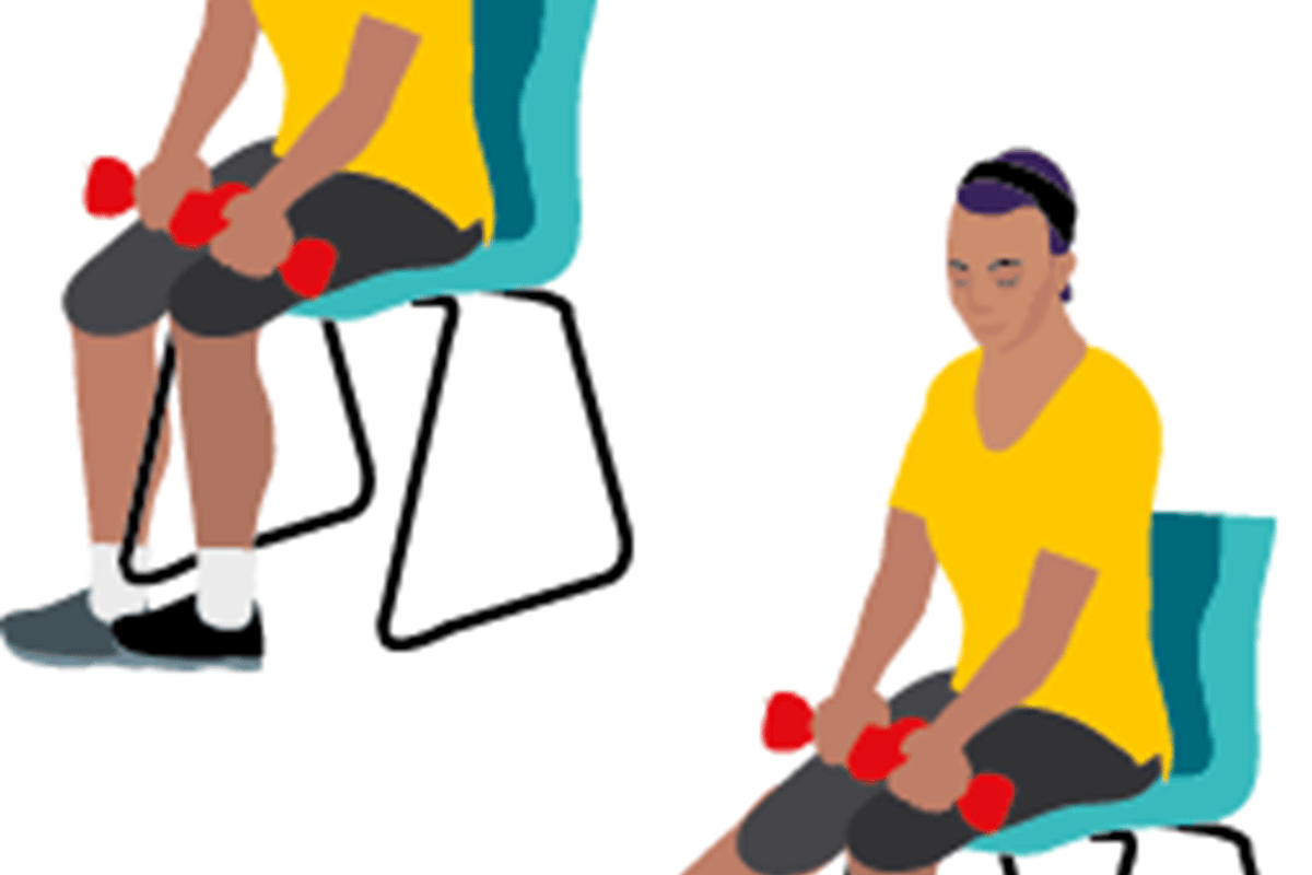 Seated leg extensions - exercises for seniors