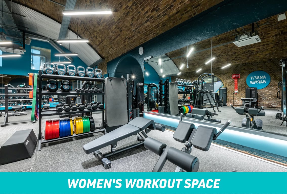 PureGym London Waterloo Women's Workout Space: Functional Equipment