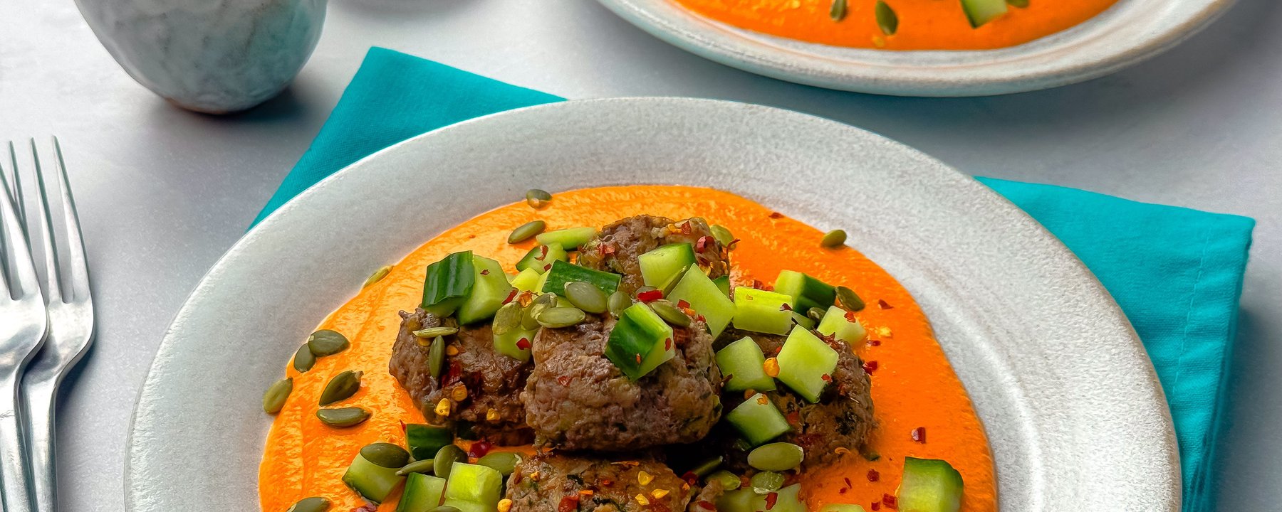 Courgette and Feta Meatballs