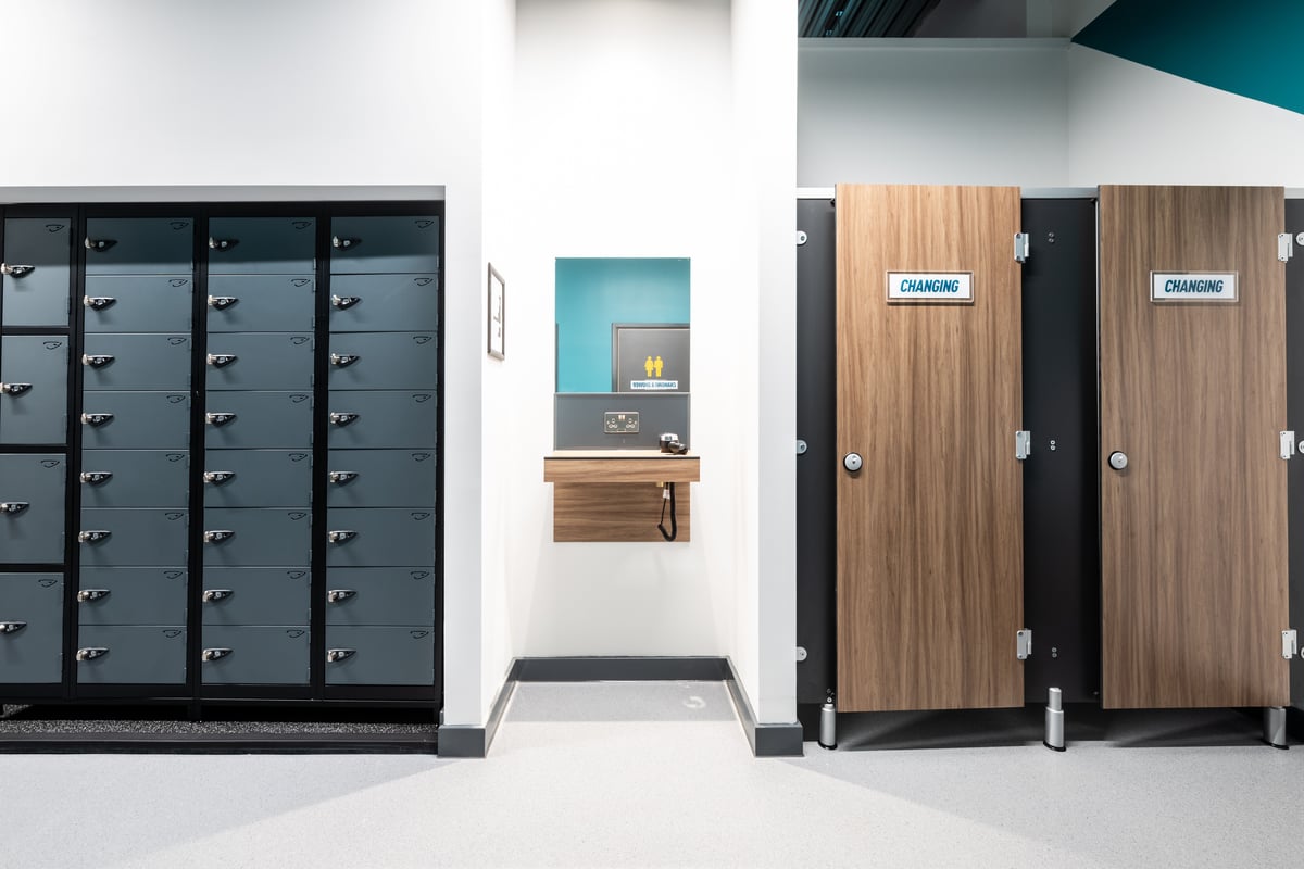 PureGym Erith changing cubicles
