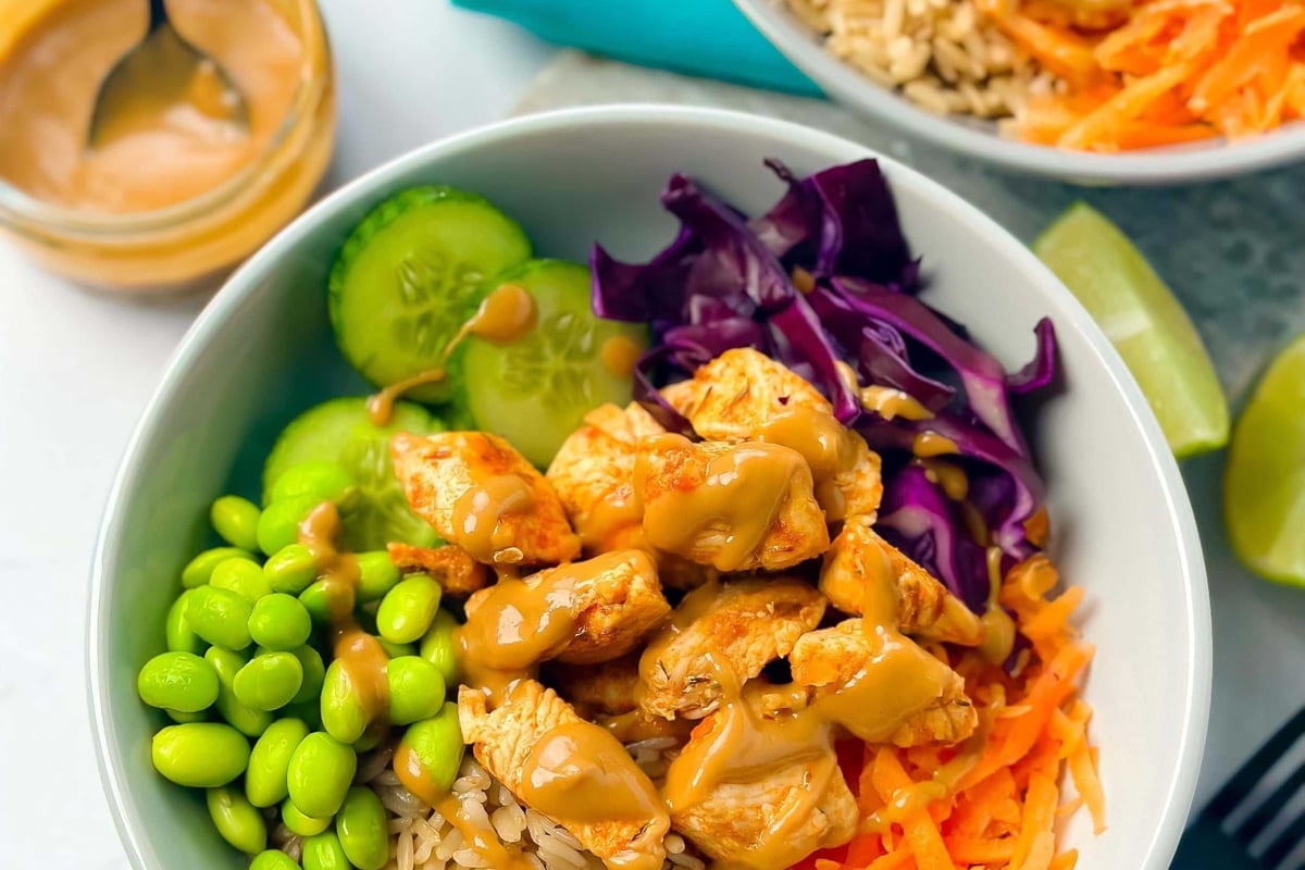 Peanut Chicken Power Bowl