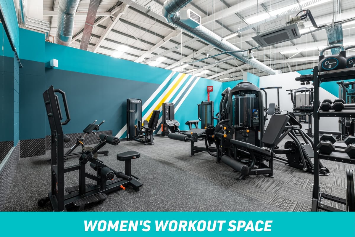PureGym Wakefield Women's Workout Space: strength equipment