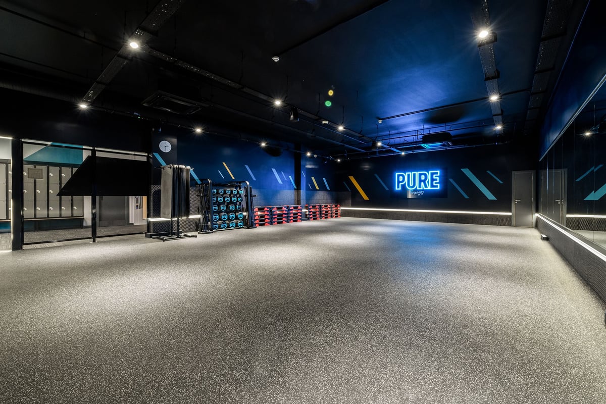 PureGym London Wimbledon: group exercise area