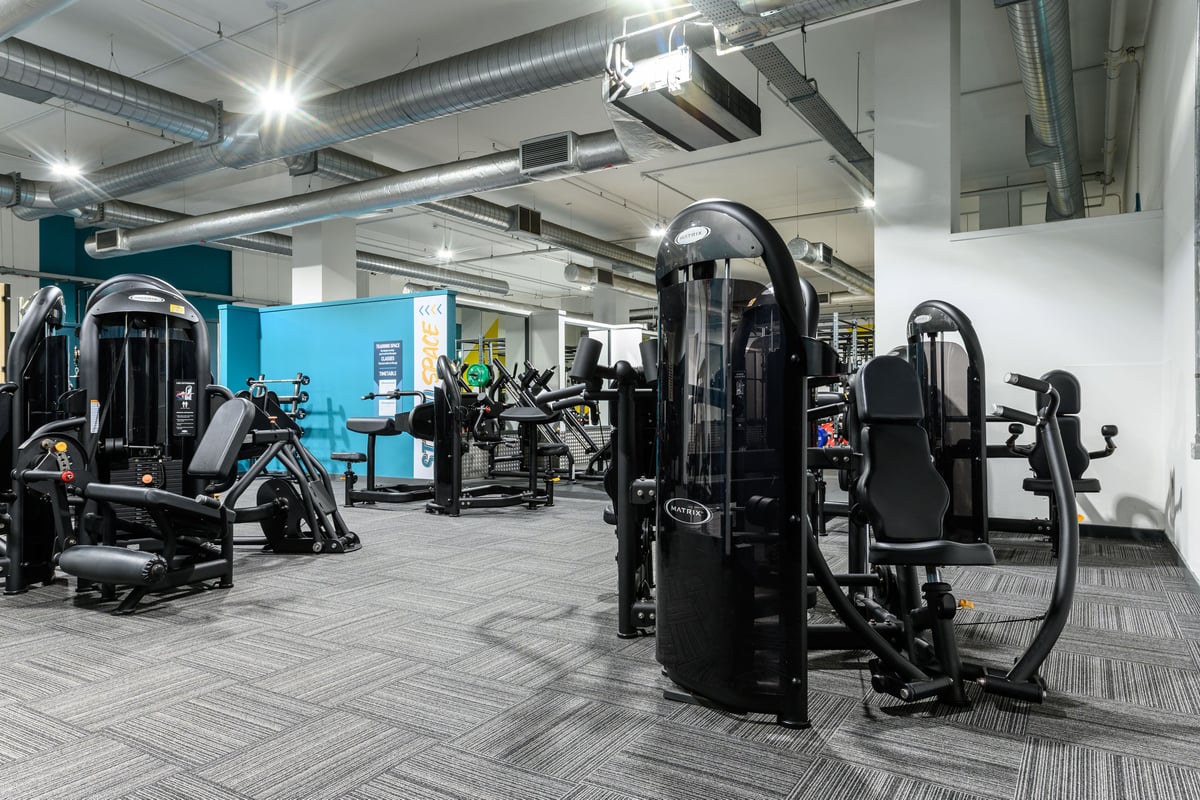 PureGym East Kilbride: fixed-pin machines in a gym