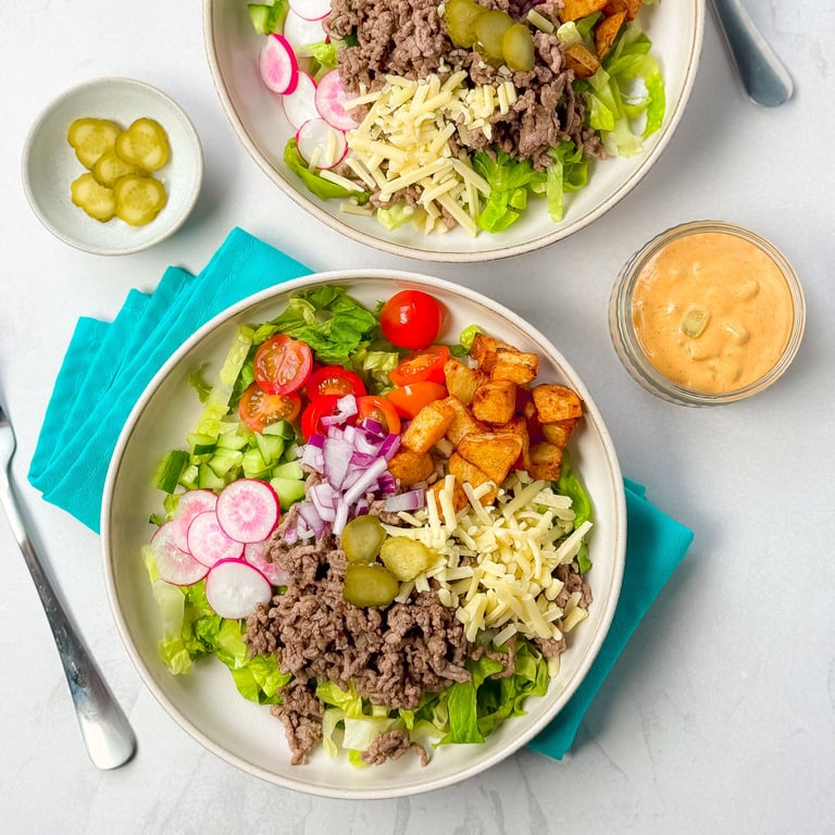 REZEPT FÜR EINEN BIG MAC SALAT