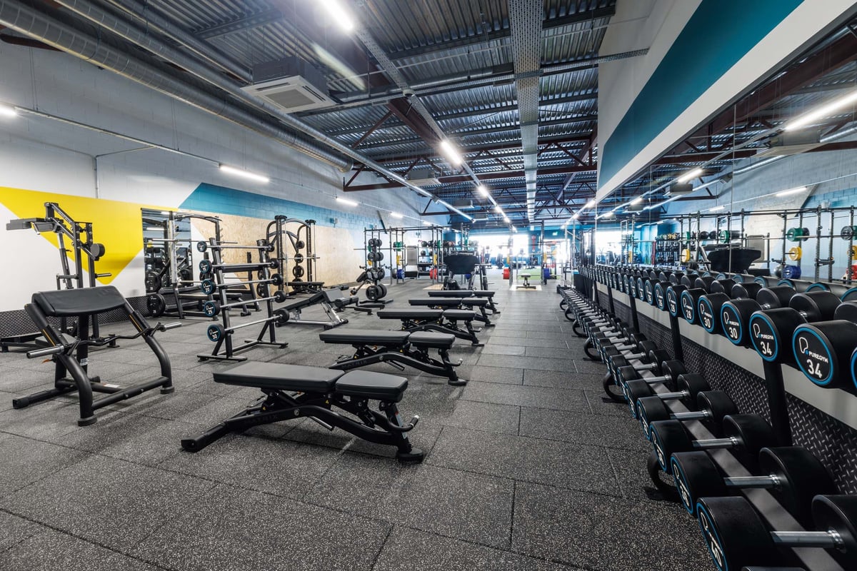 PureGym Whitehaven Free Weights Area 