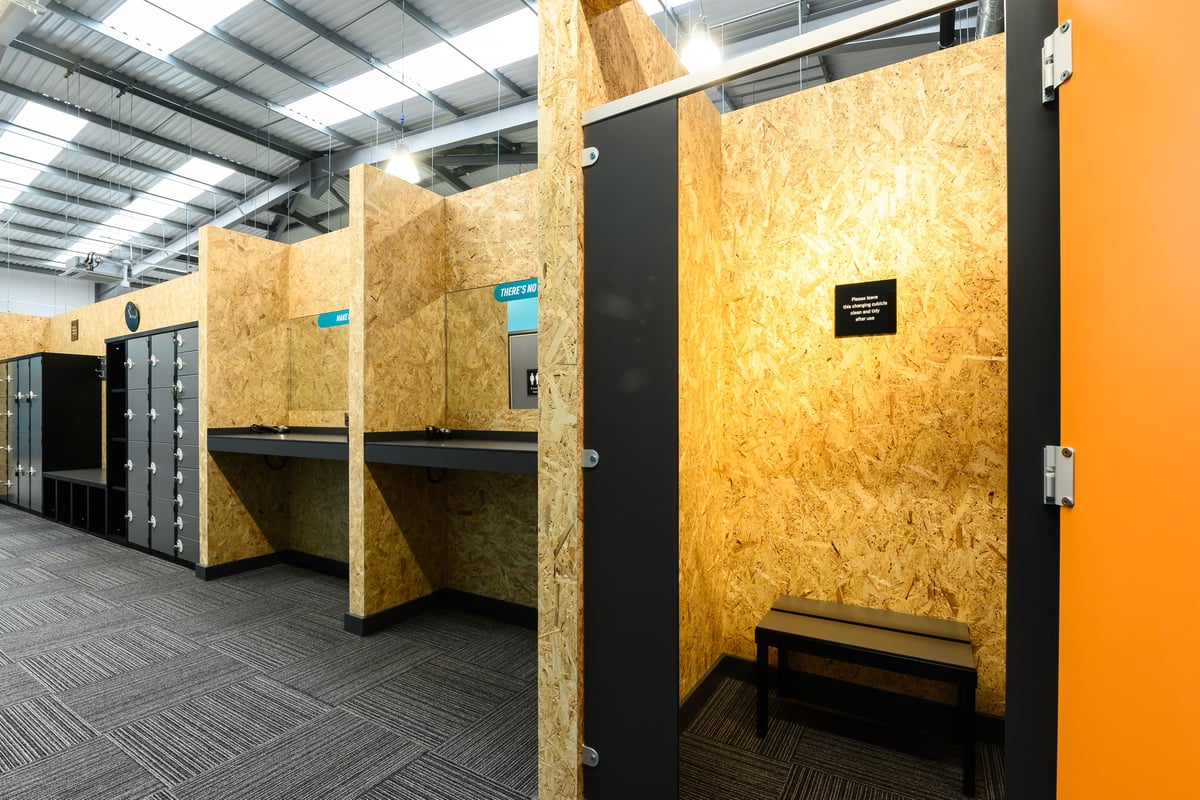 PureGym Haverhill changing cubicle