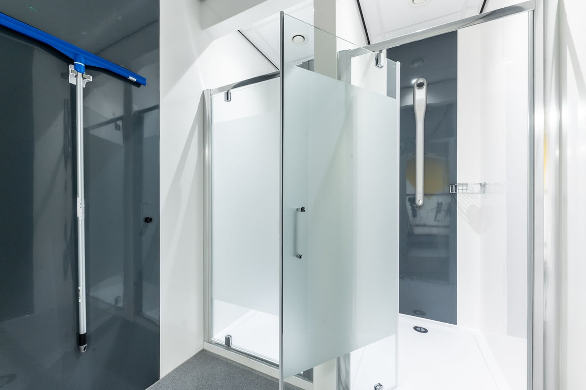 PureGym Durham City shower cubicles