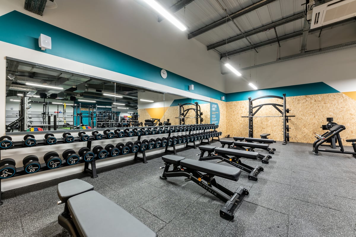 PureGym Alloa free weights area