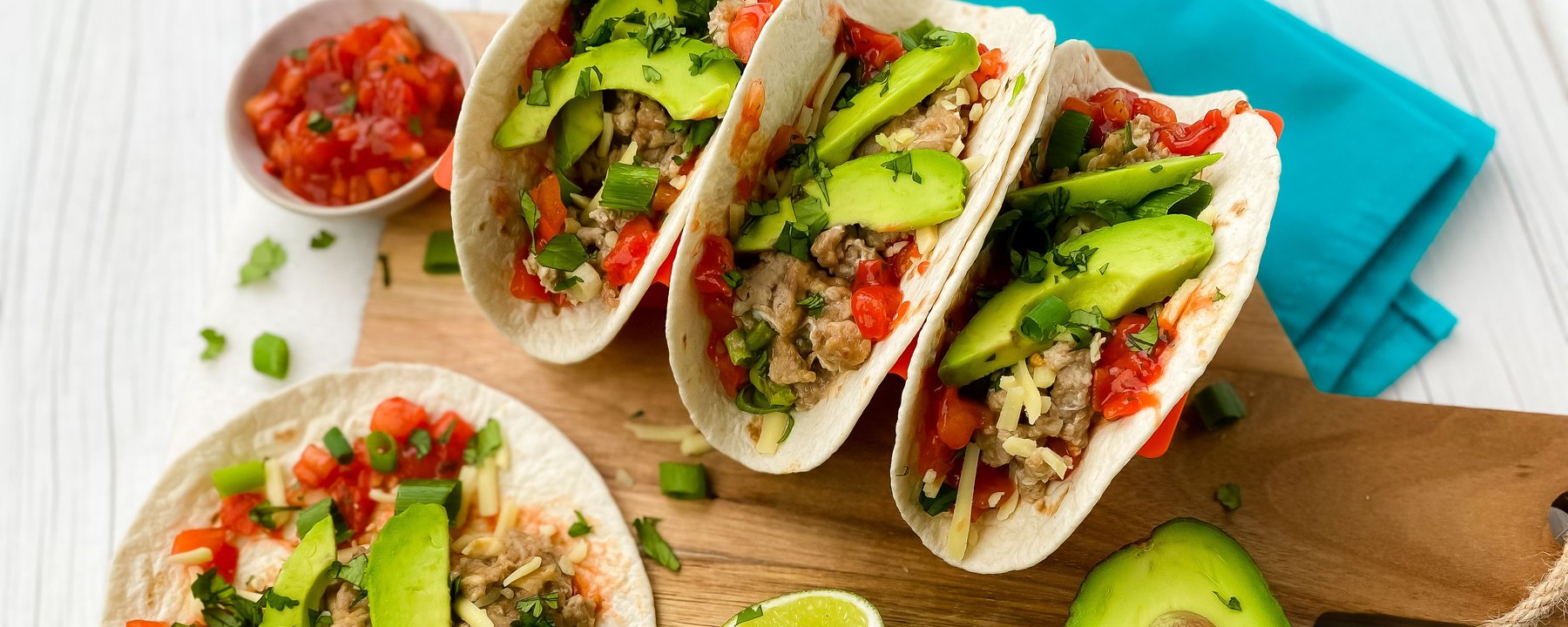 Köstlichen Frühstück-Tacos