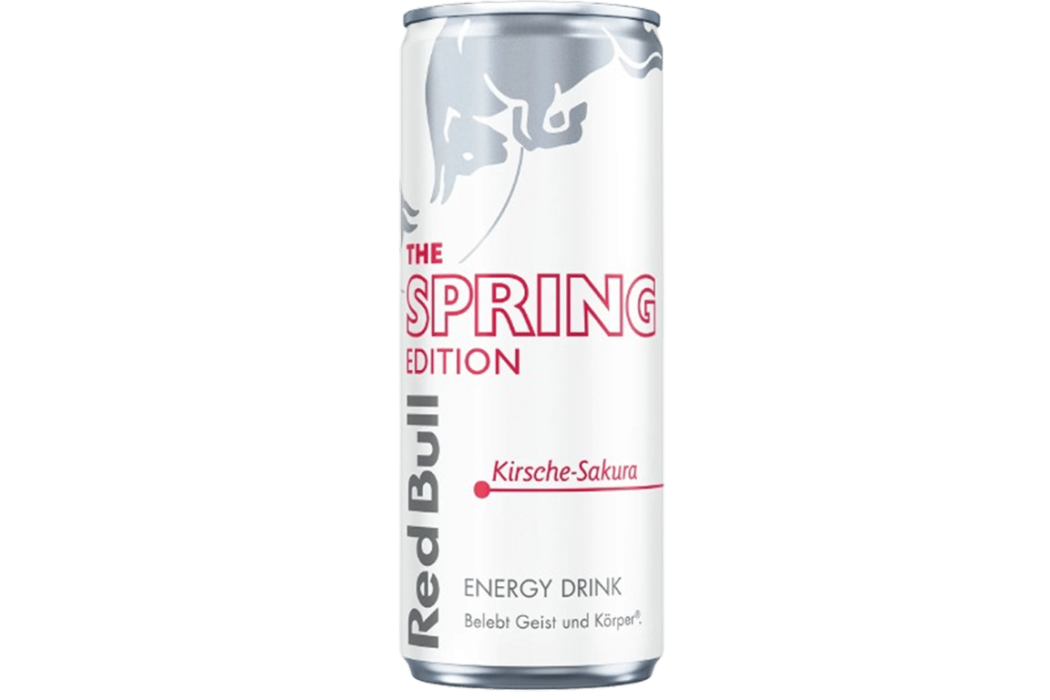 Canette Red Bull saveur cerise sakura