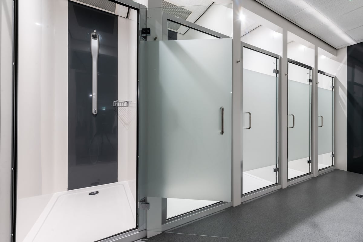 PureGym Edinburgh Craigleith shower cubicles