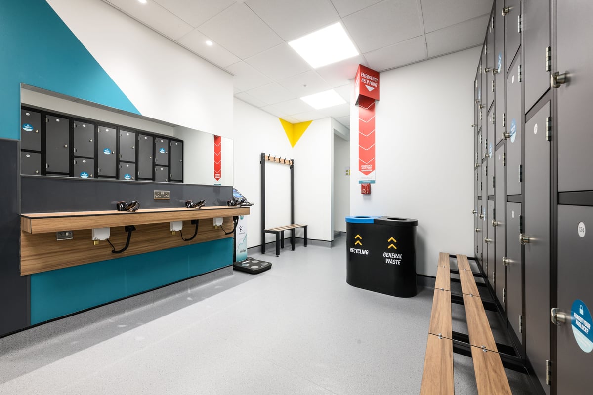 PureGym Clacton-on-Sea changing rooms
