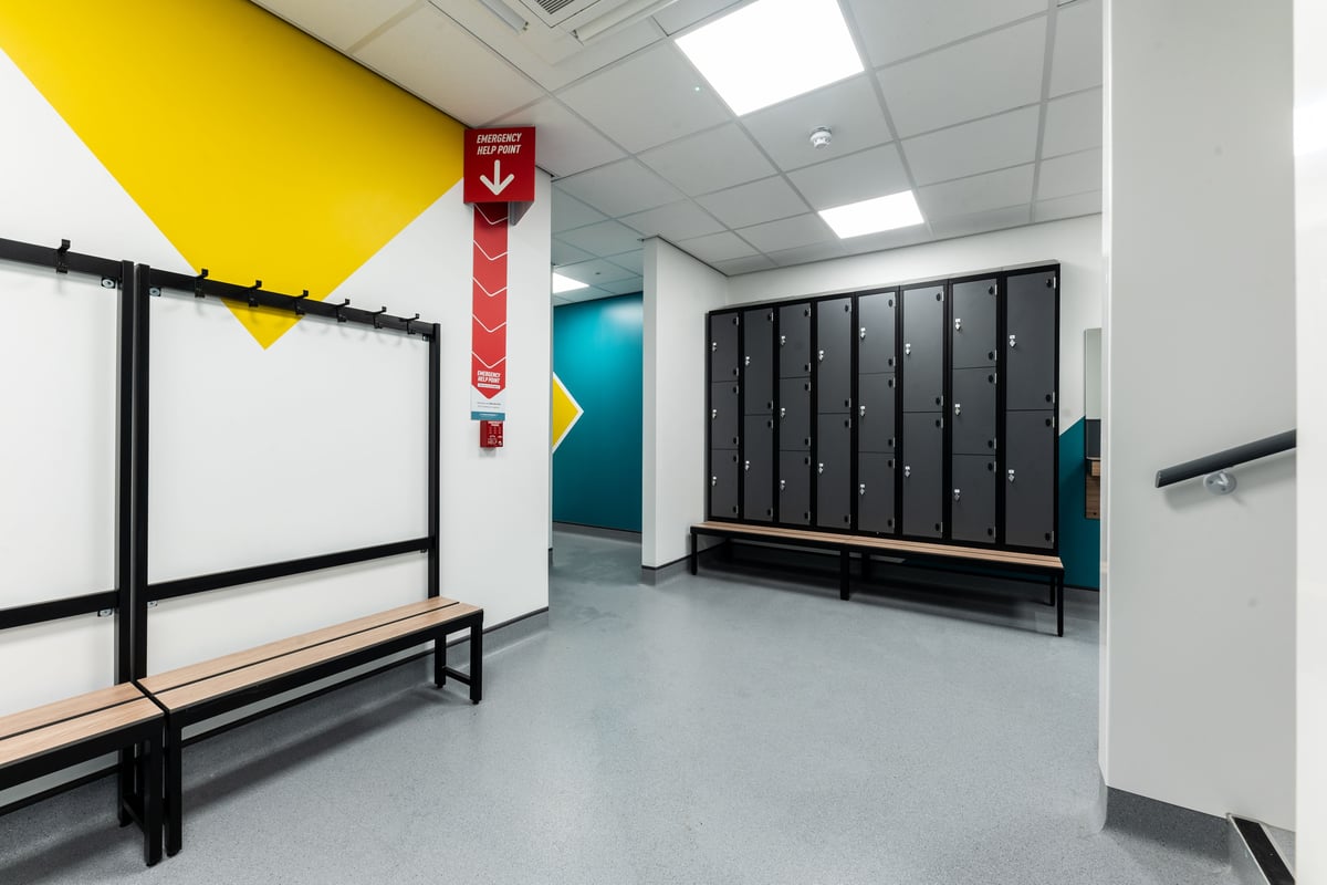 PureGym Durham City changing rooms