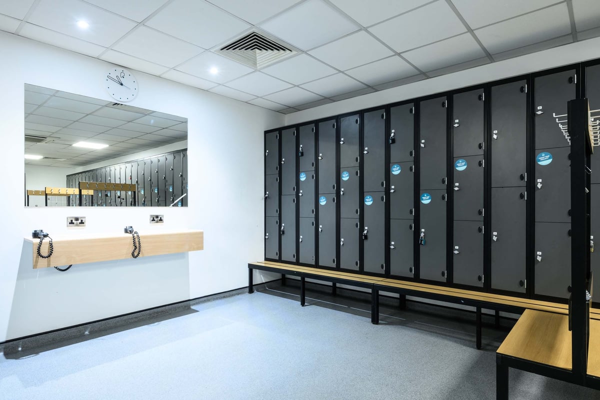 PureGym London Park Royal Changing Room