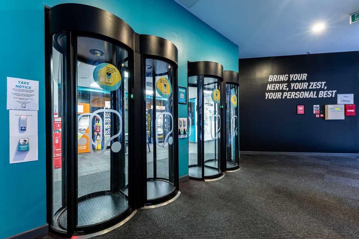 PureGym Canary Wharf entry pods