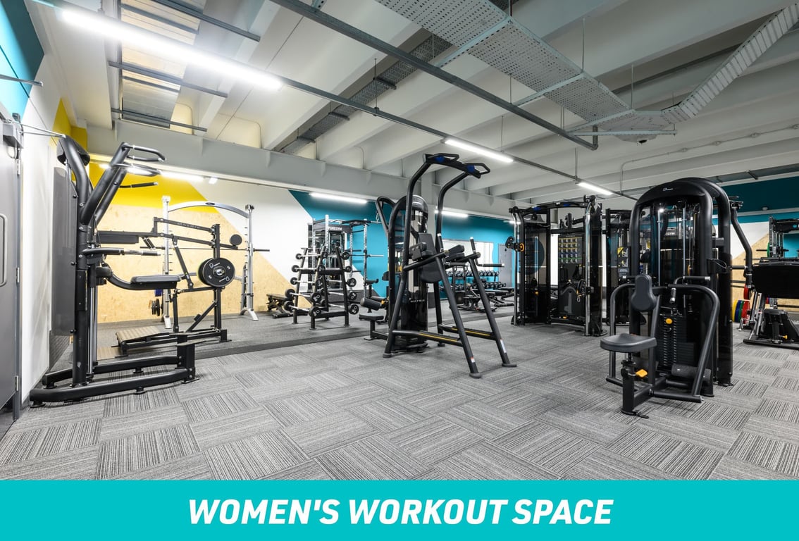 PureGym Manchester Urban Exchange Women's Workout Space: fixed pin machines