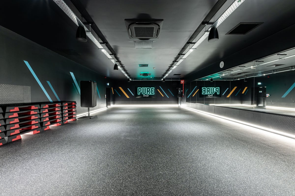 PureGym Bangor Wales: group exercise studio