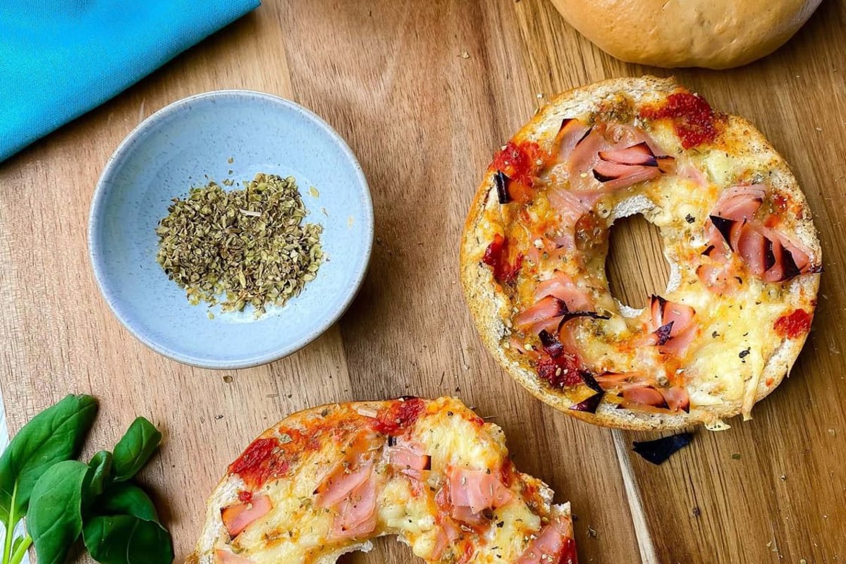 Pizza Breakfast Bagels