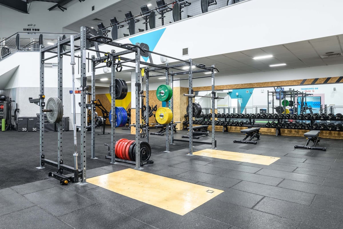 PureGym London Park Royal Free Weights Area 