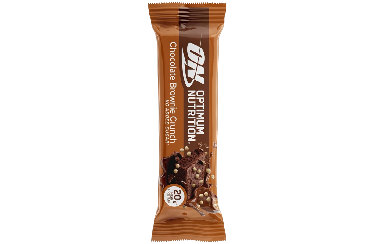 Barre croustillante brownie chocolat