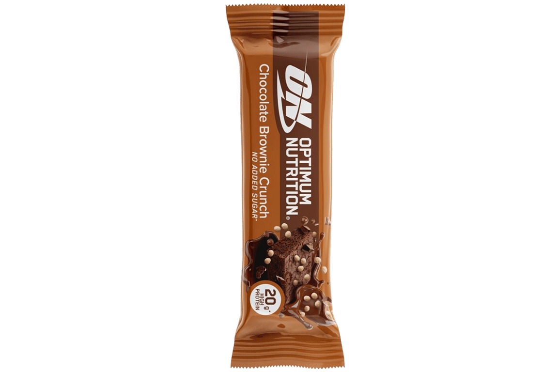 Barre croustillante brownie chocolat