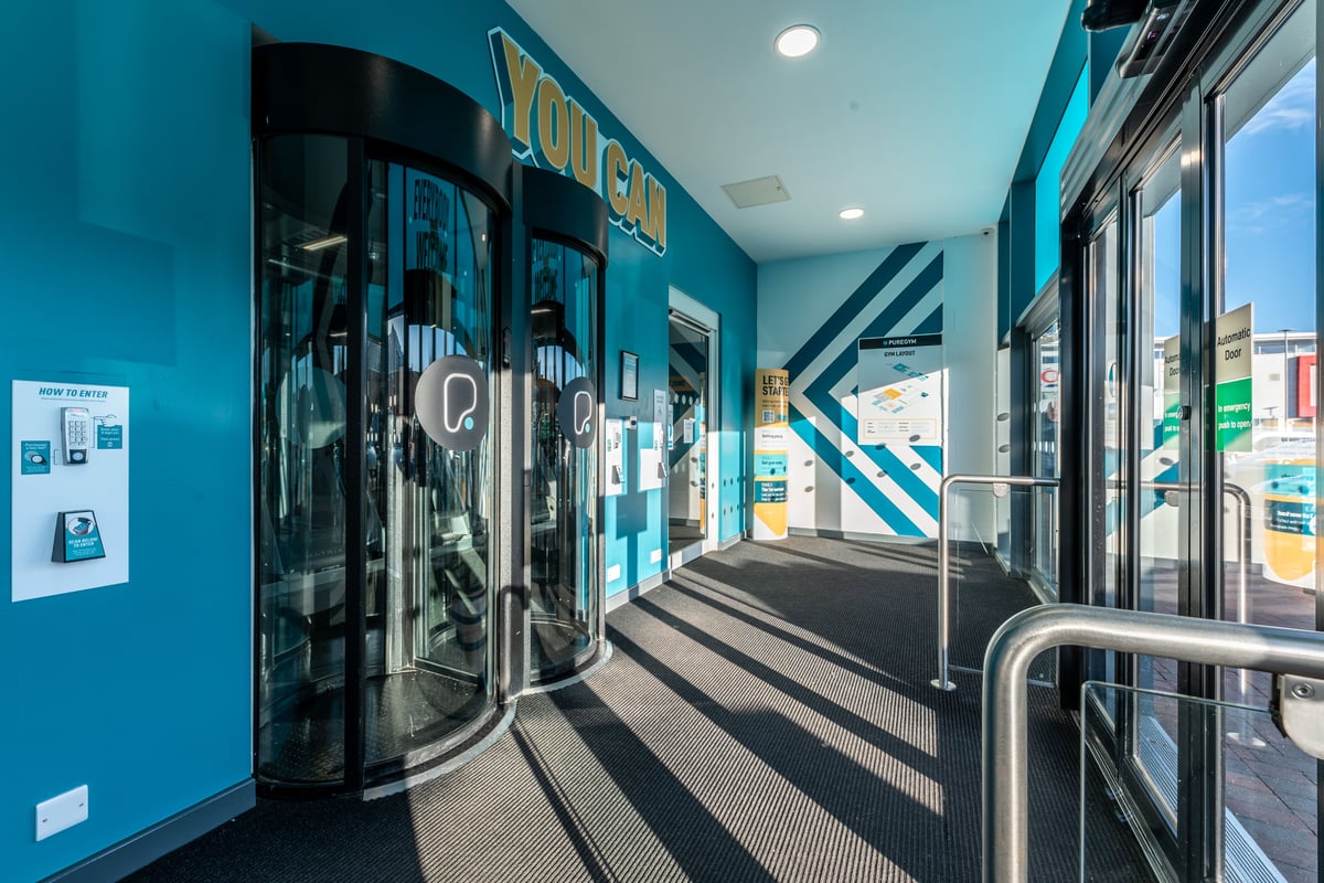 PureGym Hednesford Cannock entry pods