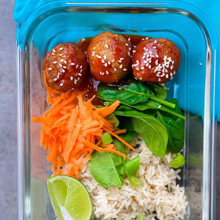 Honig-Sriracha-Frikadellen