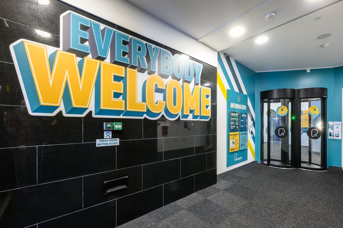 PureGym Staines entry pods