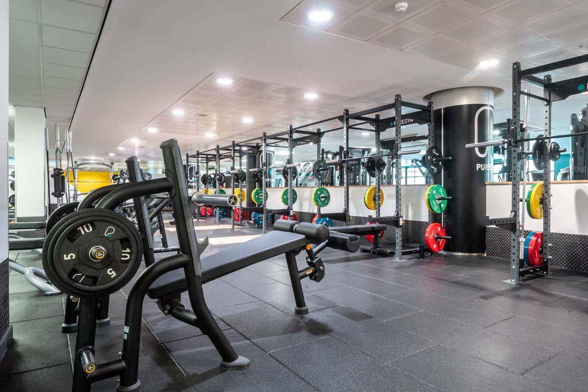 PureGym Edinburgh Exchange Crescent squat racks