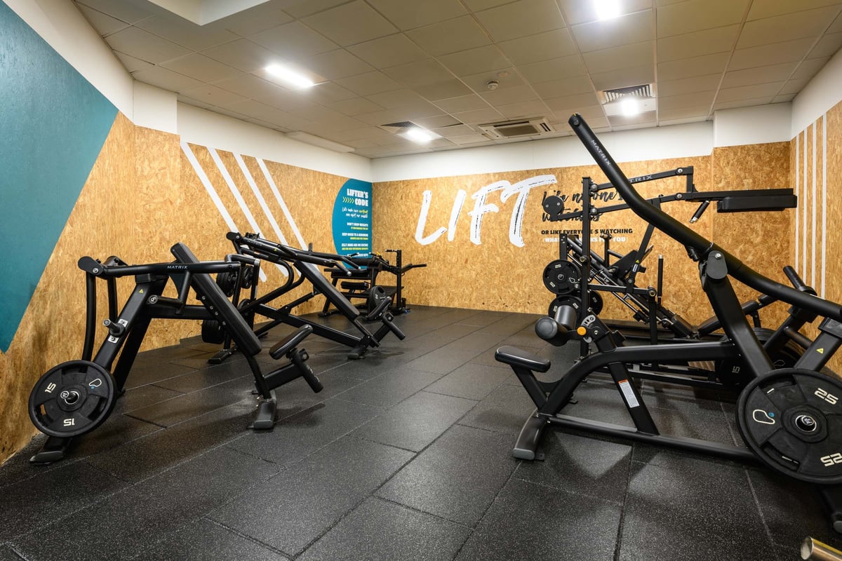 PureGym London Park Royal Free Weights area