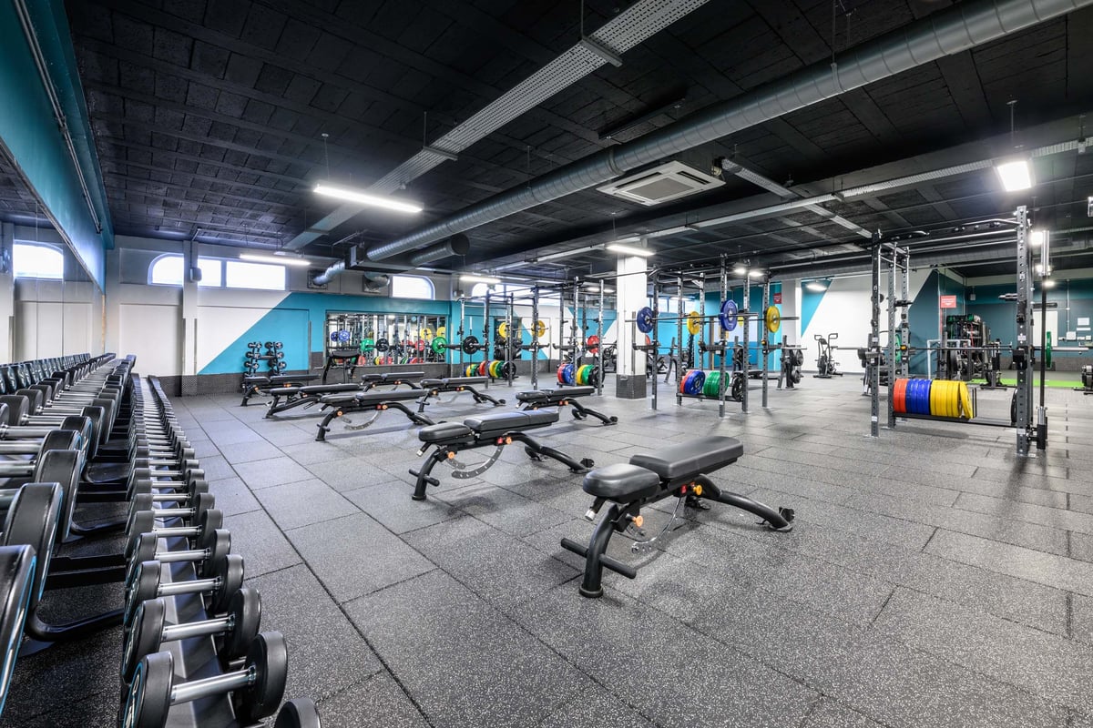 PureGym London Bromley Free Weights Area 
