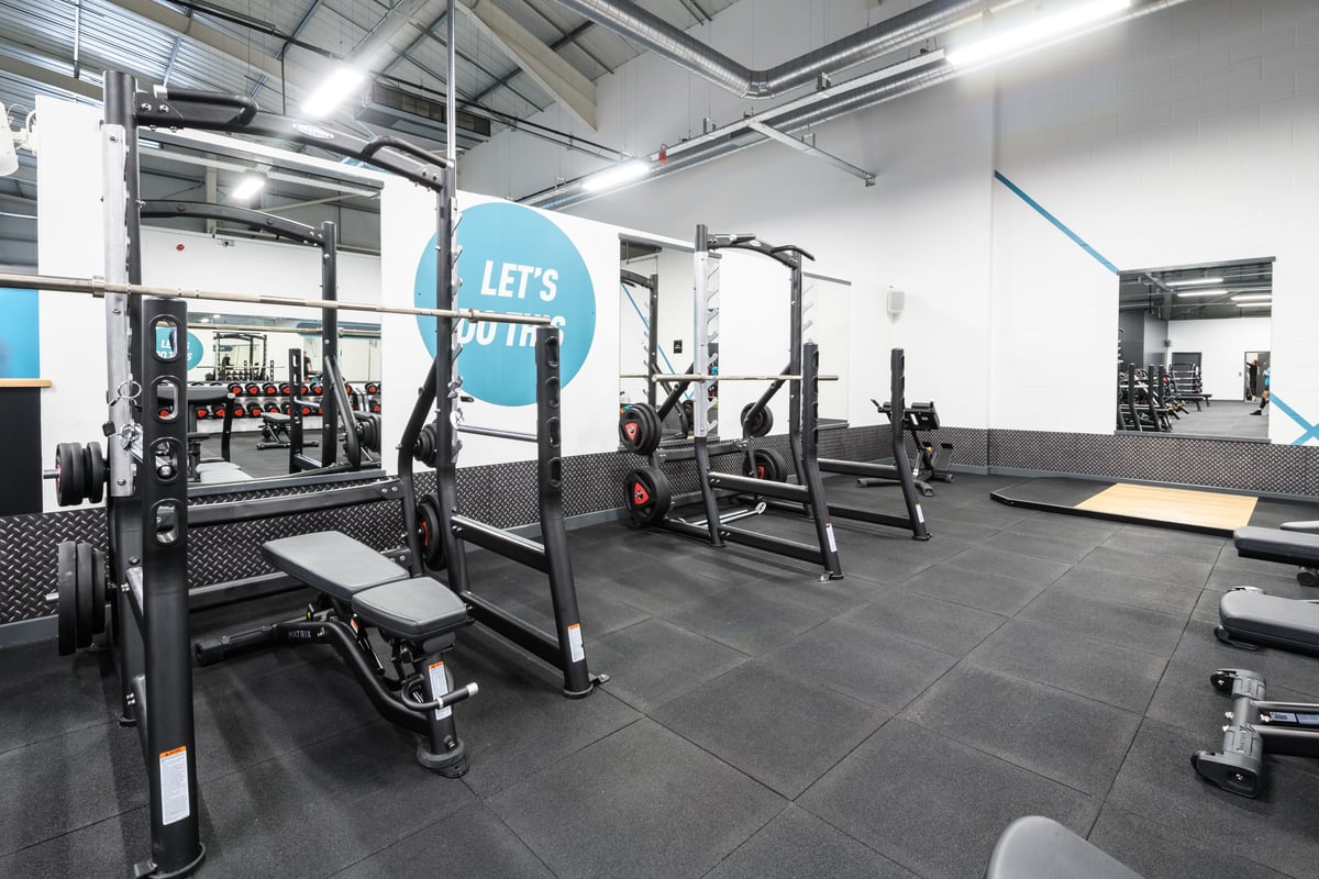 PureGym Fareham squat racks