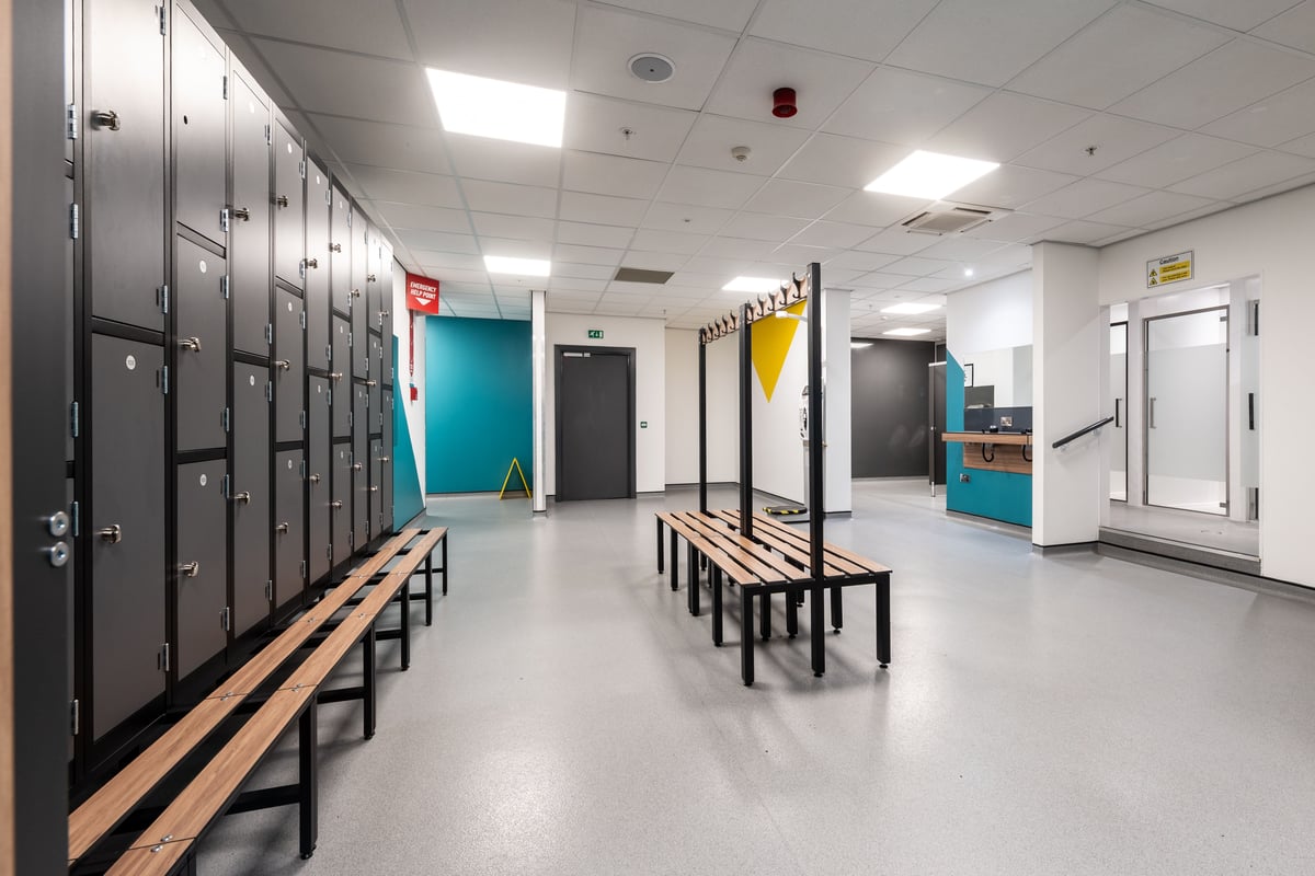 PureGym Newport changing rooms