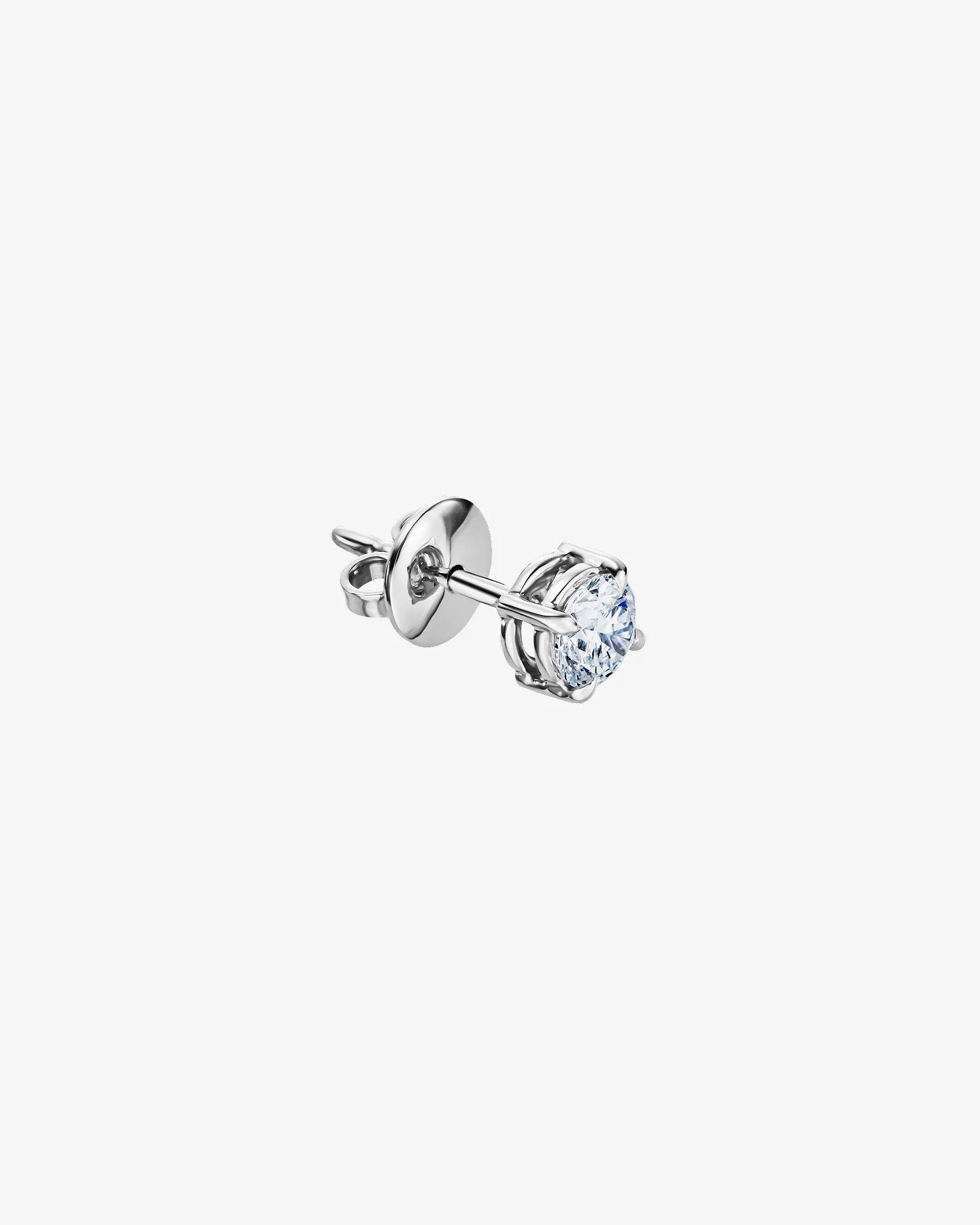 Kolczyki Solitaire z diamentami 0.60 ct w białym złocie 750