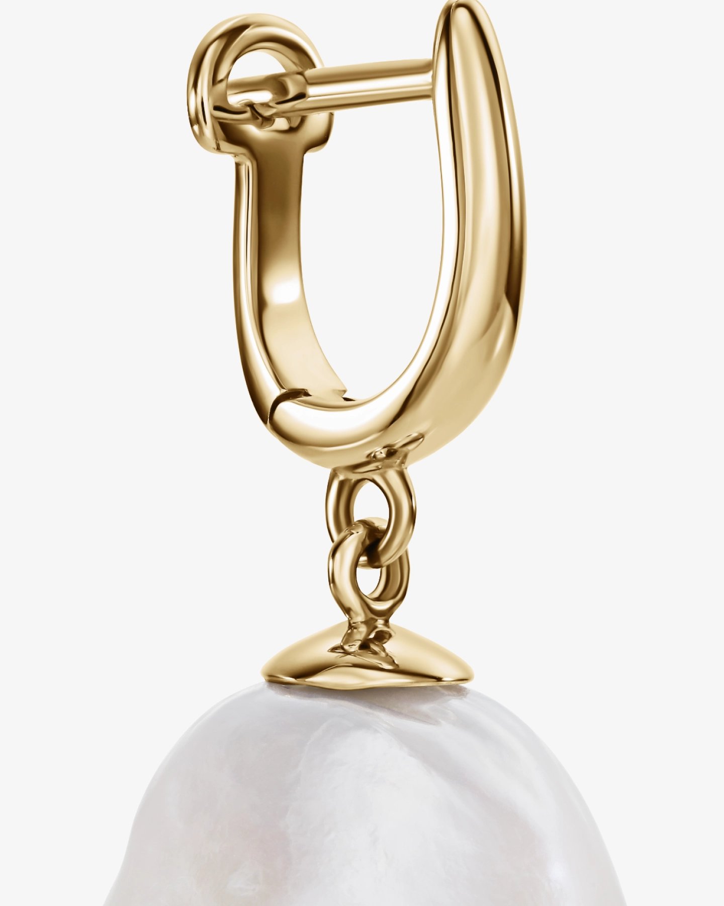 Kolczyki wiszące z perłami barokowymi