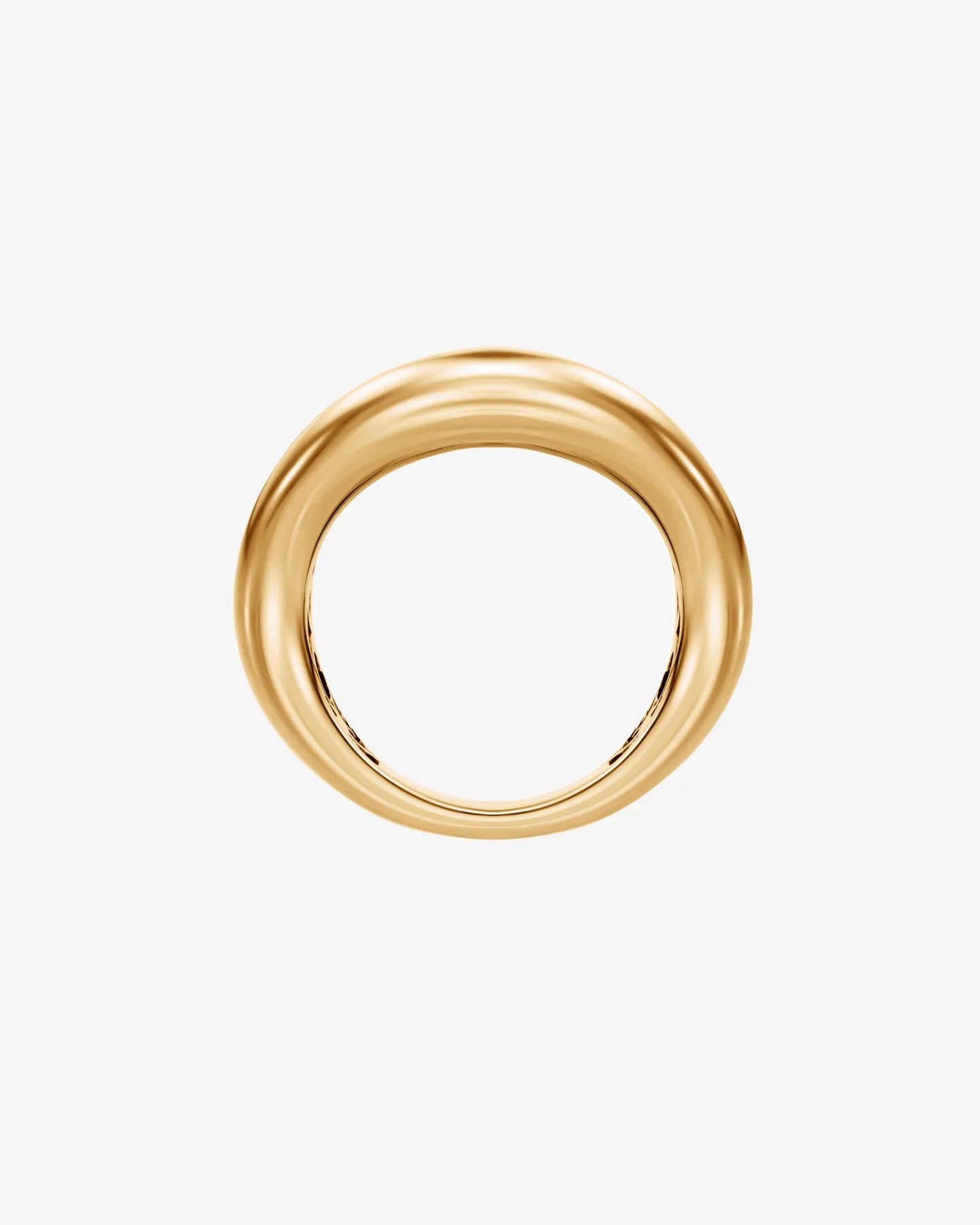 Pierścionek Voûte No.3 z żółtego złota o asymetrycznej formie