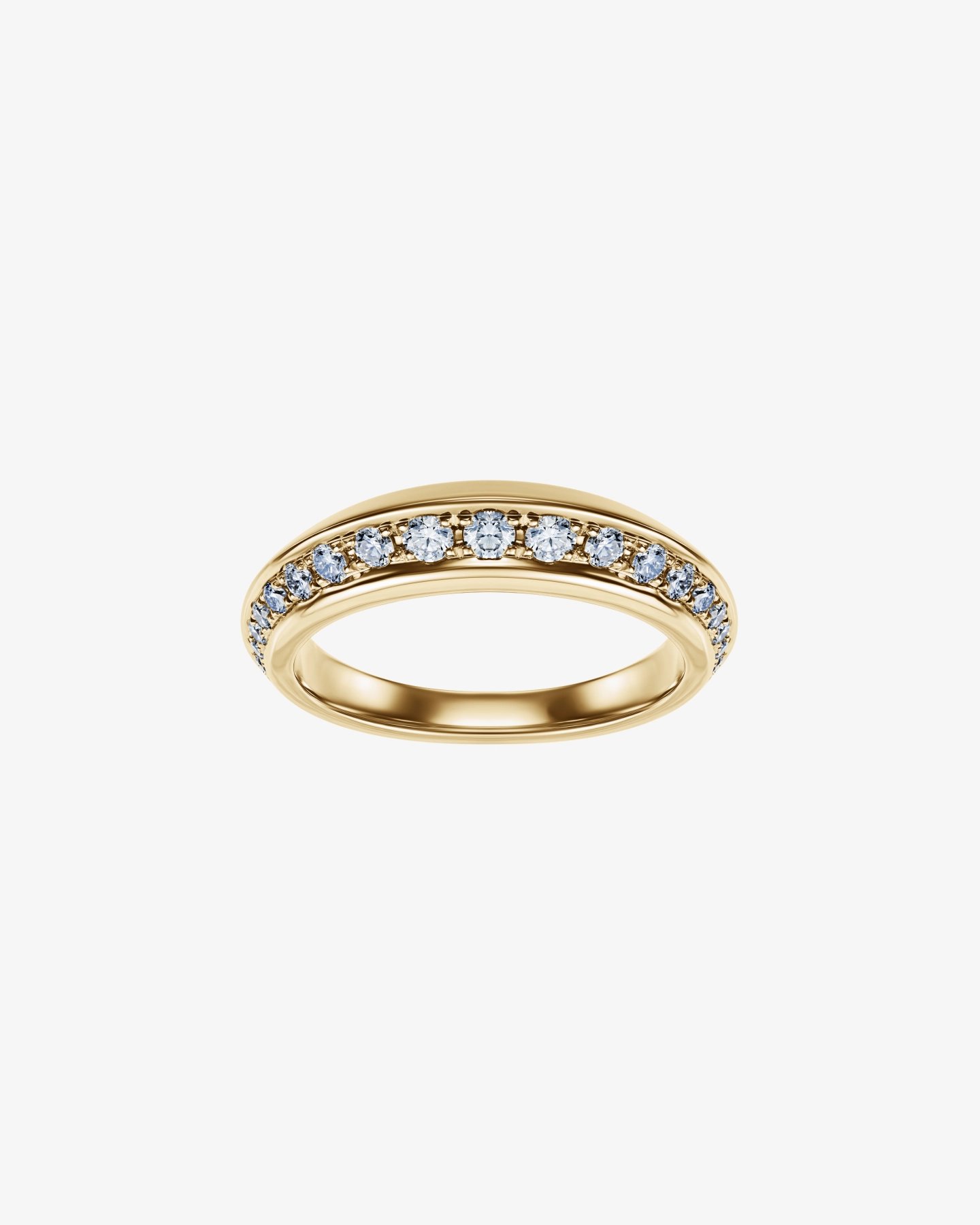 Pierścionek z żółtego złota 585 i diamentów 0.55 ct