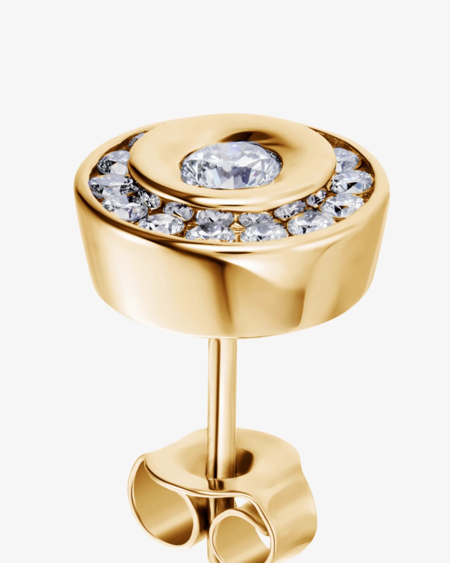 Kolczyki Louvre Impériale wkręty z żółtego złota 585