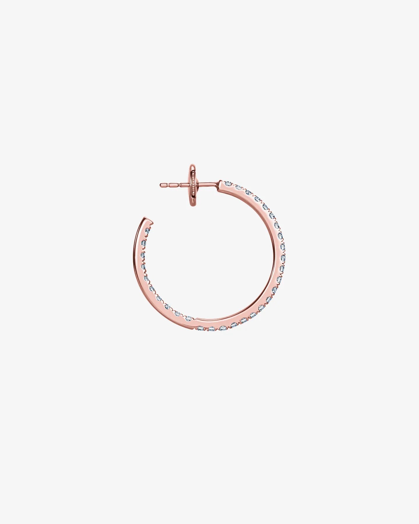 Kolczyki koła z diamentami pavé 1.15 ct