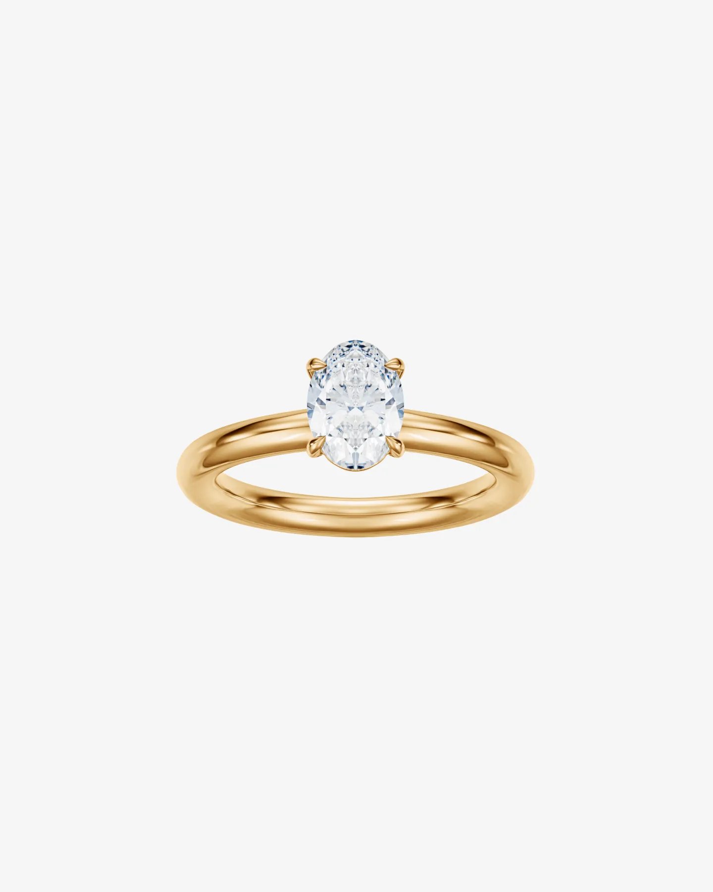 Pierścionek z żółtego złota 585 z diamentem naturalnym