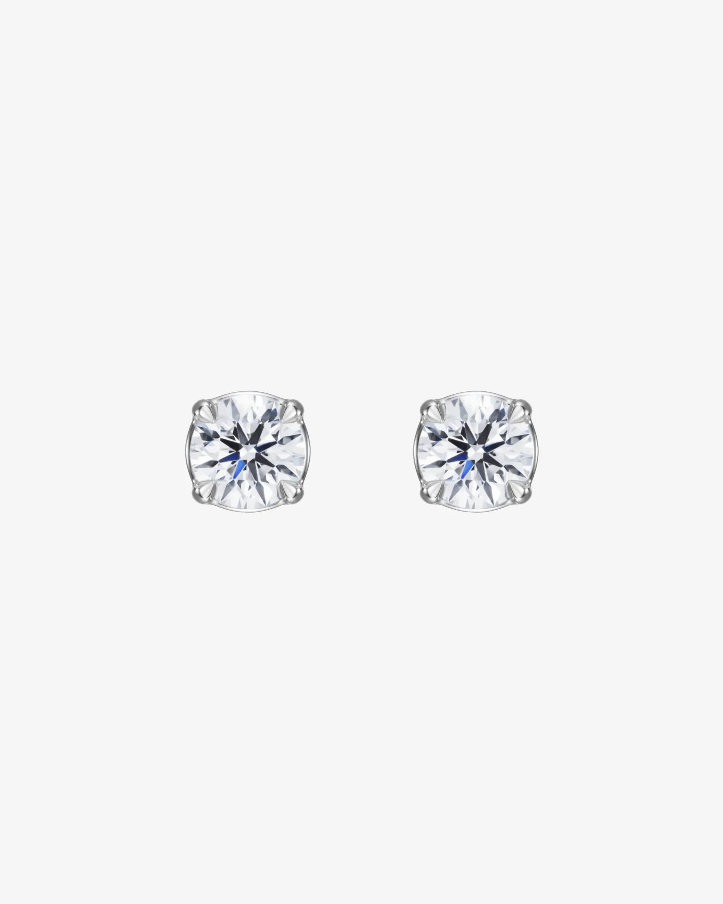 Kolczyki Solitaire na sztyft z brylantami 0.70 ct w białym złocie 750