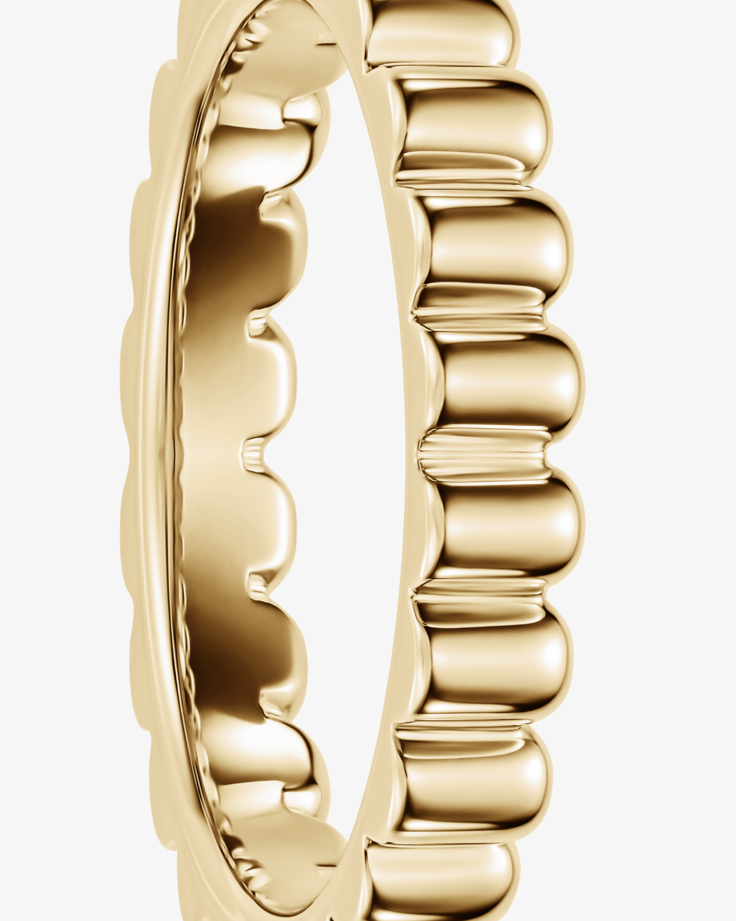 Pierścionek Echo De Moi No.1 z ryflowaniem