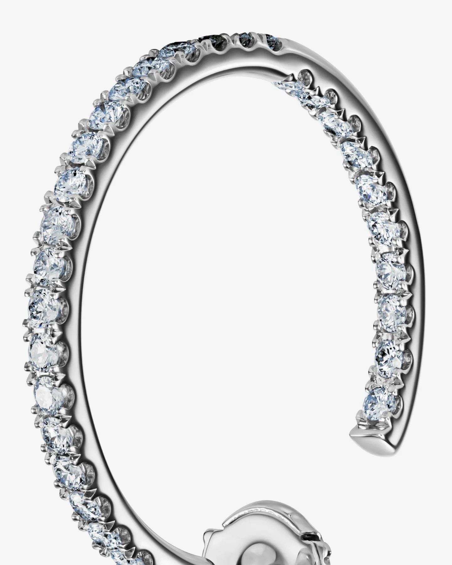 Kolczyki koła z diamentami pavé 1.15 ct Cosmopolitaine No.1 - białe złoto 750