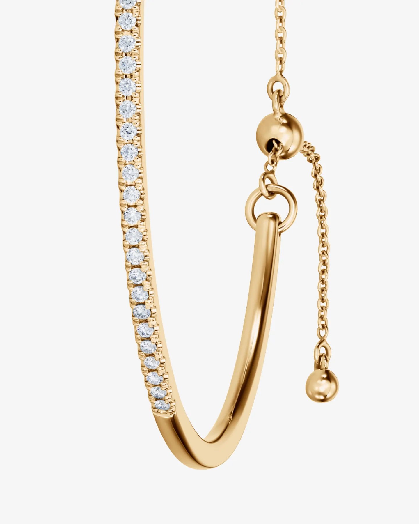 Bransoletka Cosmopolitaine z żółtego złota 585 z brylantami 0,45 ct